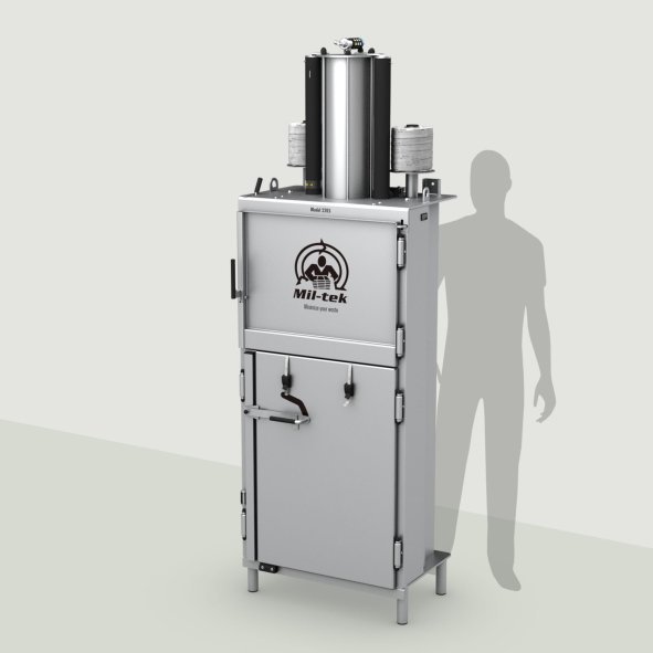 Pressa 2205S Mil-tek in acciaio inox per cartone e plastica