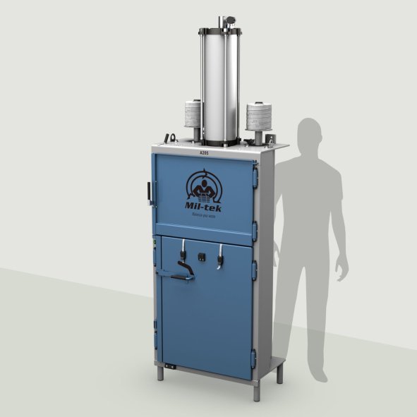 Pressa A205 con riferimento dimensionale