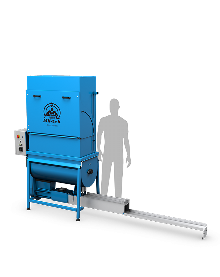 Compattatore EPS1000 con riferimento dimensionale
