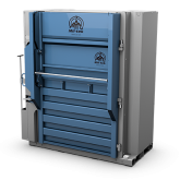 Pressa idraulica H600, vista laterale