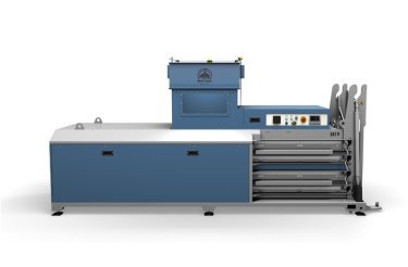 Pressa orizzontale E819 Mil-tek vista laterale