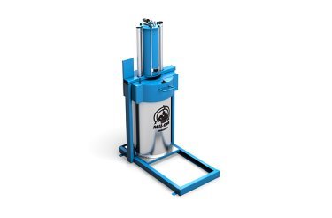 Compattatore XP300 Mil-tek per rifiuti misti vista angolare dall’alto